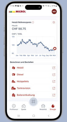Migrol App_Energie
